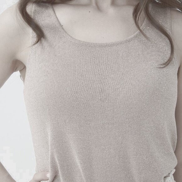 NWOT ESQUALO Linen & Glitter Camisole - Picture 16 of 16